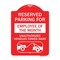 Signmission Reserved Parking for Employee of the Month Unauthorized Vehicles Towed Away, A-DES-RW-1824-23111 A-DES-RW-1824-23111 - alternate 1